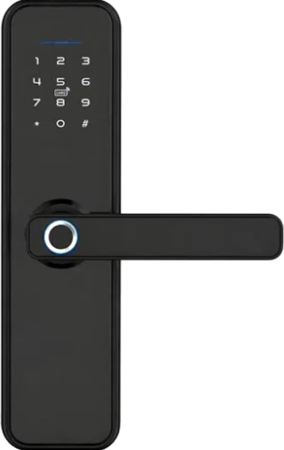 Cerradura electrónica SmartKey con teclado táctil y lector de huella
